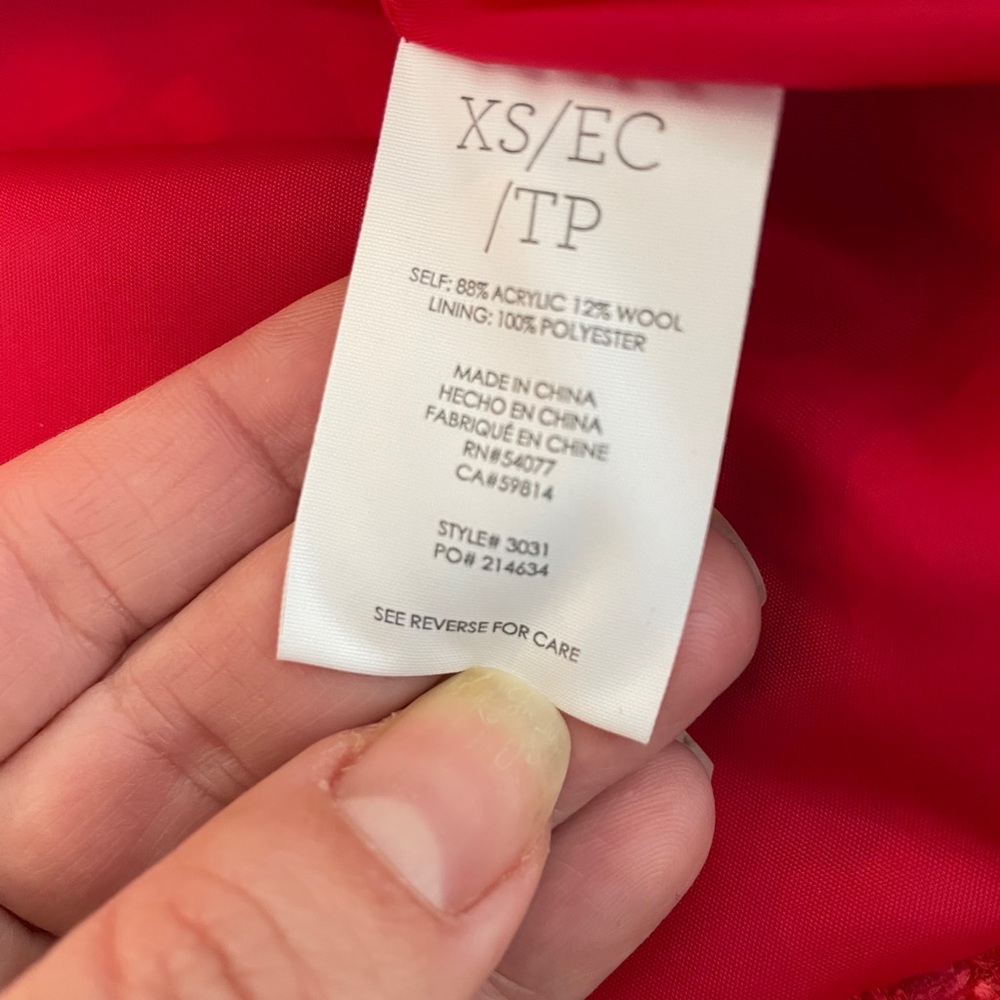 Cabi Tweed Wool Jacket XS - Picture 4 of 7